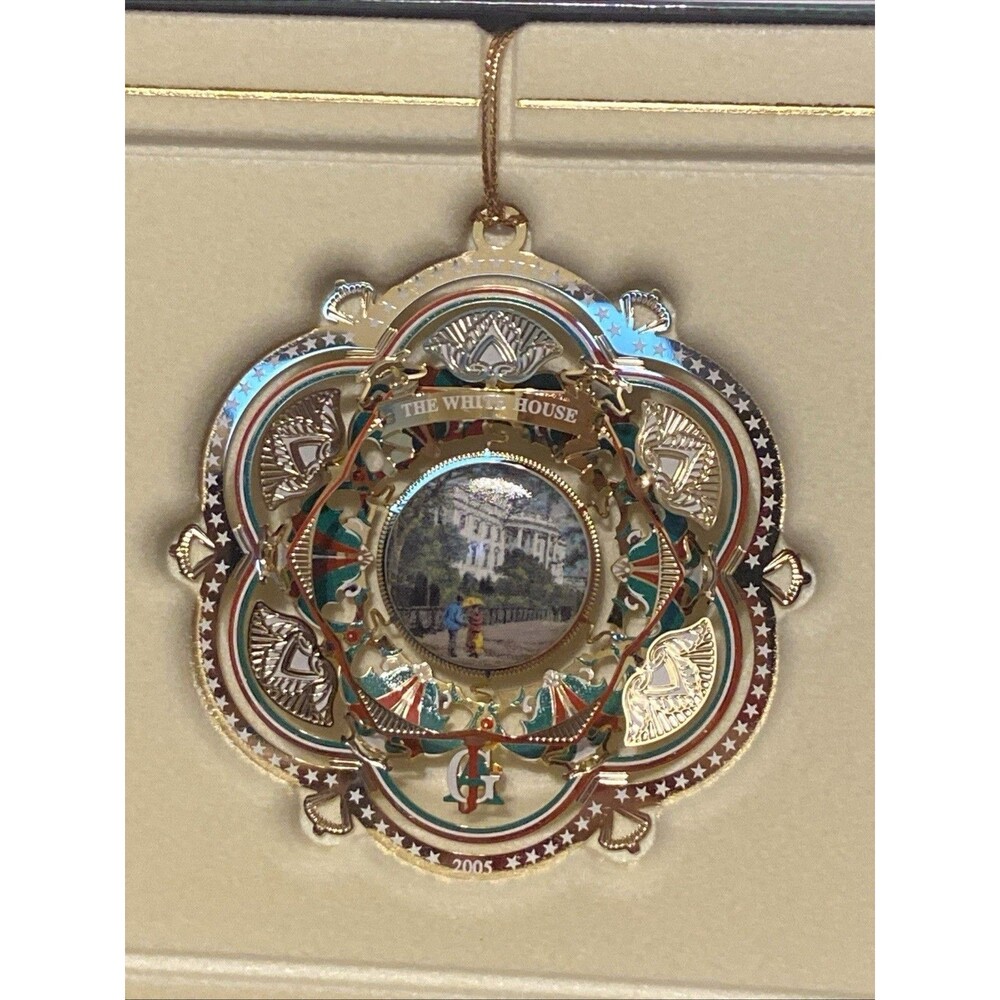 The White House Historical Association Annual 2005 Christmas Ornament In Box